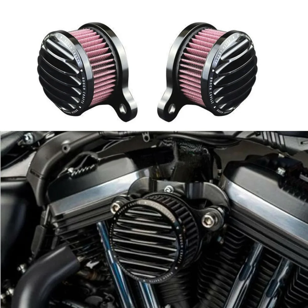 New Hard Craft Air Cleaner Filter Inlet System For 2004 2016 Harley Sportster XL 883 Universal 1200 Filter|Накладки и