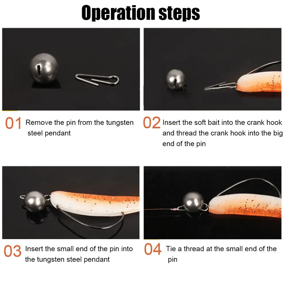 1PC Additional Weight Fishing Tungsten Fall Line Sinkers Quick Release Casting Hook Connector Outdoor Accessory | Спорт и