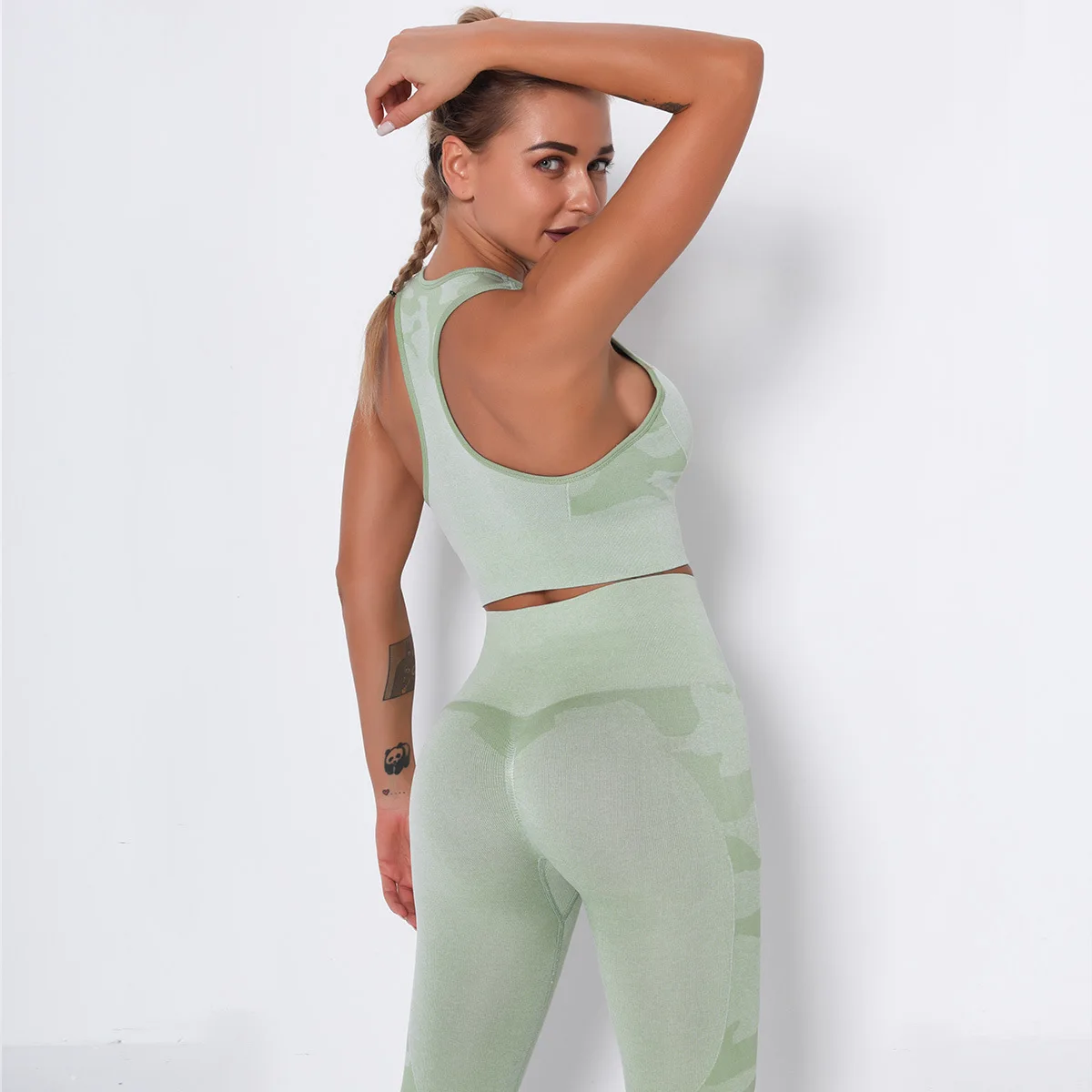 

Beautiful back seamless bra shockproof gathering high-intensity sports underwear running fitness yoga