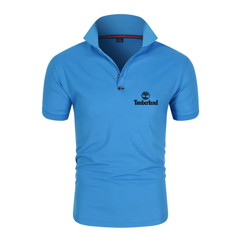 

2021 summer casual polo shirt men short sleeve turn down collar slim fit sold color polo shirt for men plus size