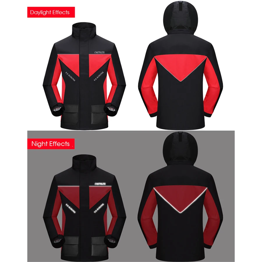 Водонепроницаемый костюм Непромокаемый мотоциклетный непромокаемый дождевик с