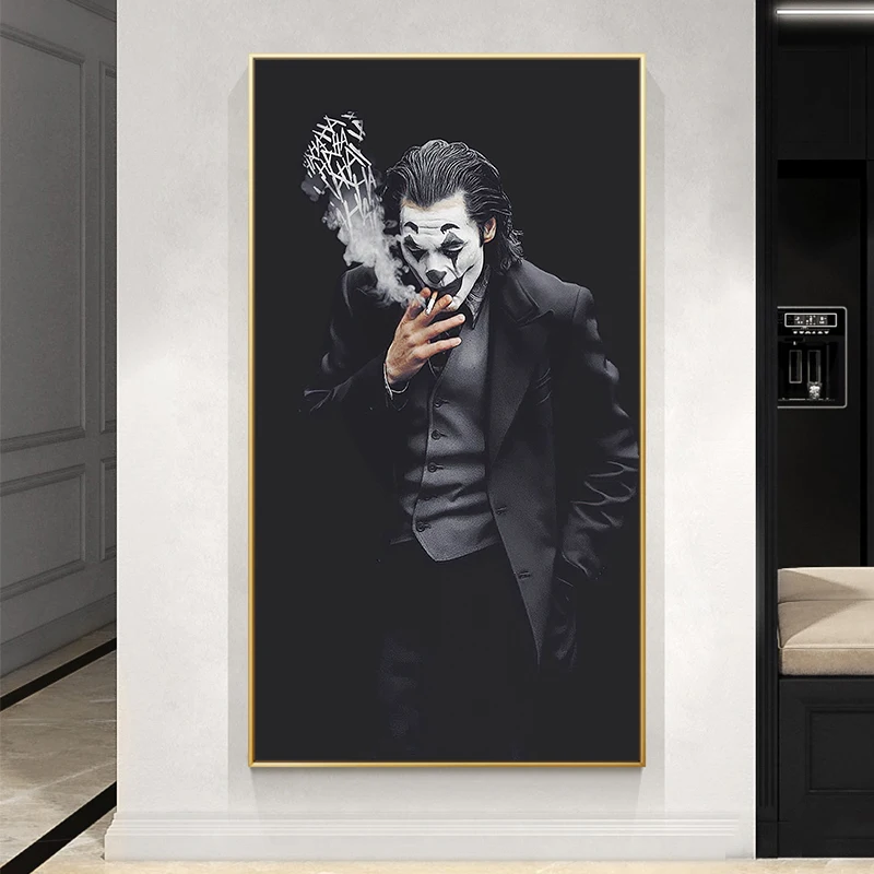 

Joaquin Phoenix Portret Poster En Print Movie Comics Joker Canvas Schilderij Cuadros Muur Foto Voor Woonkamer Decoratie