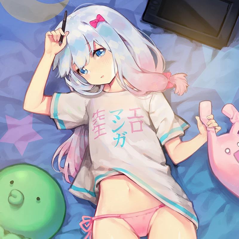 Костюм для косплея размера плюс аниме Eromanga Sensei Izumi Sagiri Хлопковая женская футболка