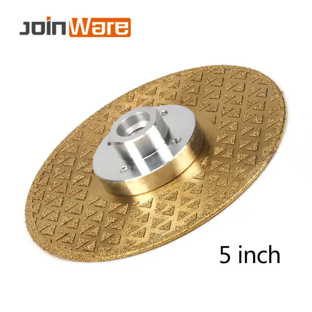 

5-дюймовый двухсторонний Алмазный режущий диск, шлифовальный круг, лезвие пилы M14, фланцевый гранит