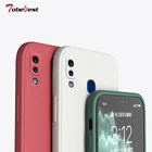 Новый жидкий силиконовый чехол для Samsung Galaxy A10 A20 A30 A50 A70 A10S A20S A30S A50S A70S, защитный чехол с прямыми краями для камеры