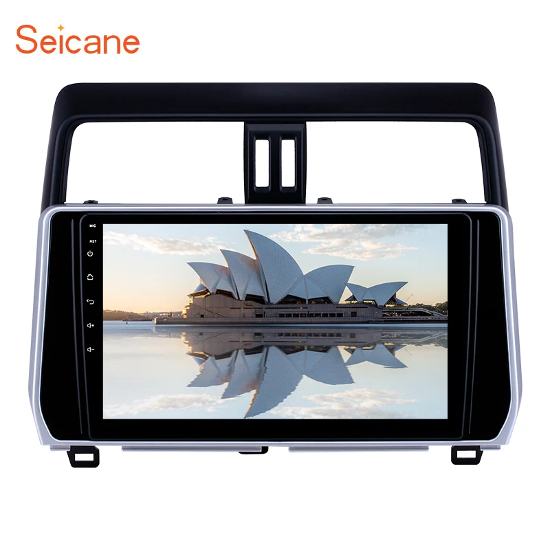 Автомагнитола Seicane с сенсорным HD-экраном GPS-навигацией 10 1 дюйма Android 8 для Toyota Prado