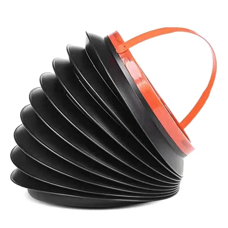 Auto Round Leak-proof Folding Storage Bin Car Portable Telescopic Trash Can Mini Household Outdoor Retractable Water Bucket 4L C |