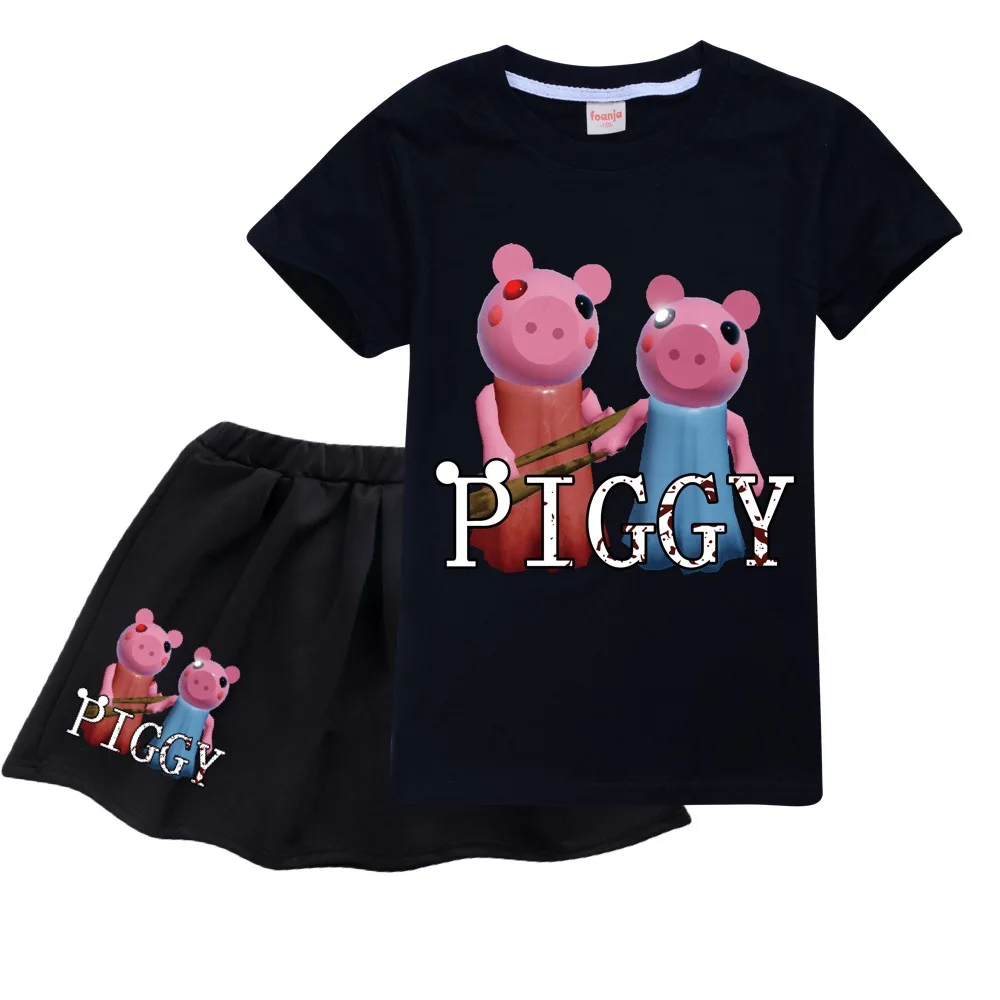 Новый Robloxing аниме одежда для маленьких девочек летние хлопковые футболки с