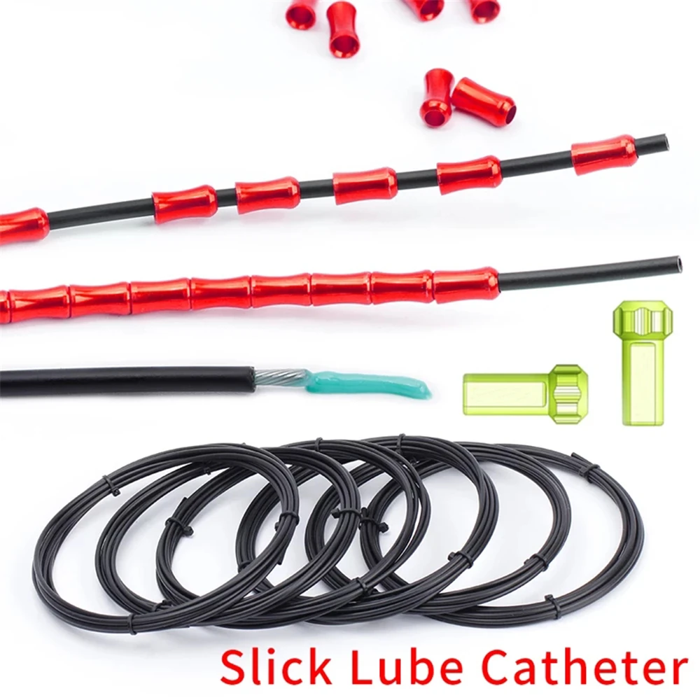 

MTB Road Bike Catheter Kits Bicycle Slick Shift Cable Catheter Lube Liner Brake Inner Cable Brake Line Housing Brake