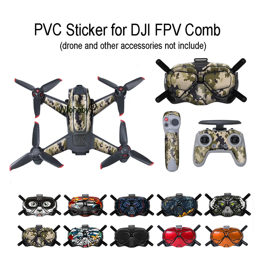 anti-cratch-dji-fpv-skin-decals-pvc-sticker-drone-decorative-stickers-for-dji-fpv-comb-goggles-v2-remote-controller-accessories