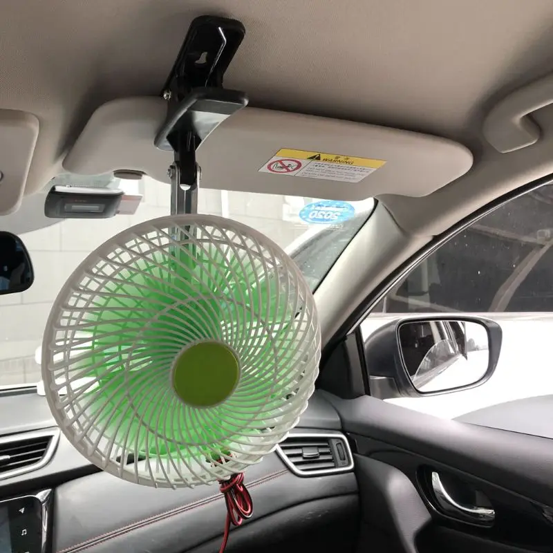

12V SUV Car Stepless Speed Air Cooling Fan Automobile Vehicle Swing Clip Fan LXAB