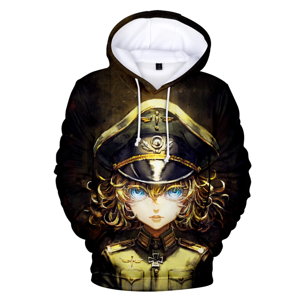 

Anime Saga of Tanya the Evil 3D Fashion print Hooded sweatshirt Men/Women Casual Hip hop Hoodies Boys/girls Children cool Coats