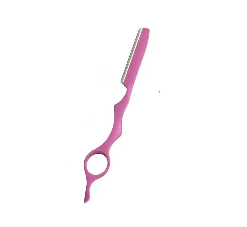 pink razor Высокое качество Профессиональные волосы бритвы лезвия в 10 штук в каждой упаковке/нержавеющая сталь - Цвет: pink razor