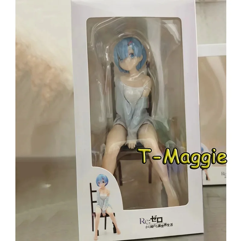 

Anime Re:Life In A Different World From Zero Rem Underwear Pajamas Chair PVC Action Figure Static Collection Model Doll Toy 20CM