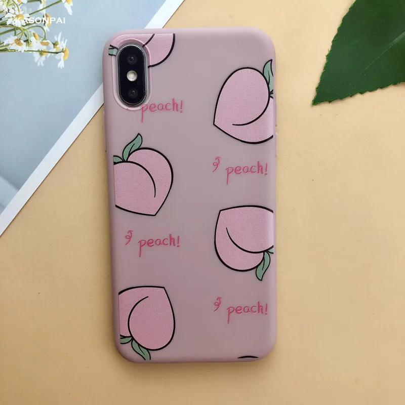 style21 Модный мягкий ТПУ чехол для телефона с изображением персика, авокадо, фруктов для iPhone X, XS, Max, XR, 7, 8, 6, 6S Plus, 11 Pro, милый мультяшный чехол с изображением динозавра - Цвет: style21
