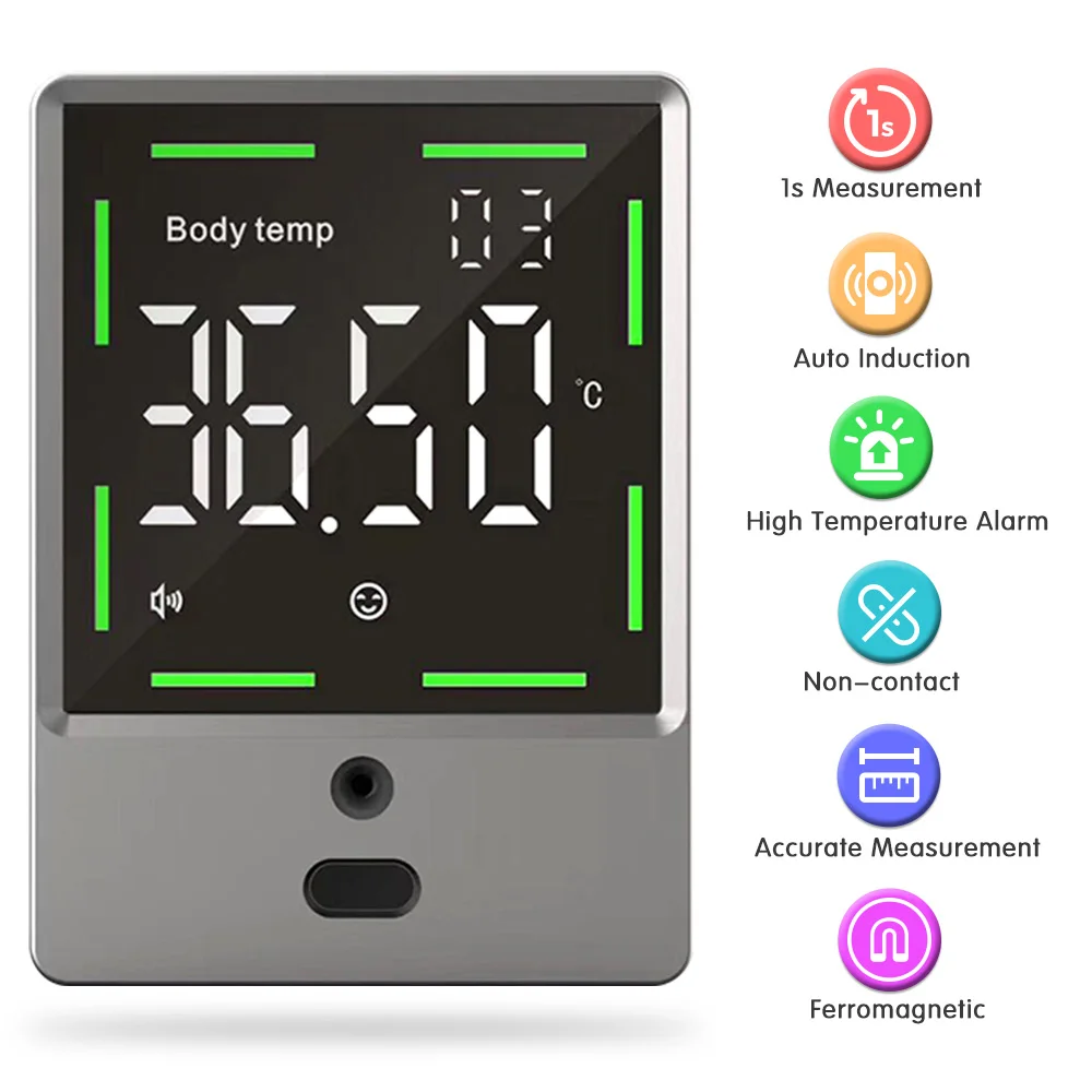 Настенный инфракрасный термометр Бесконтактный комнатный прибор для измерения
