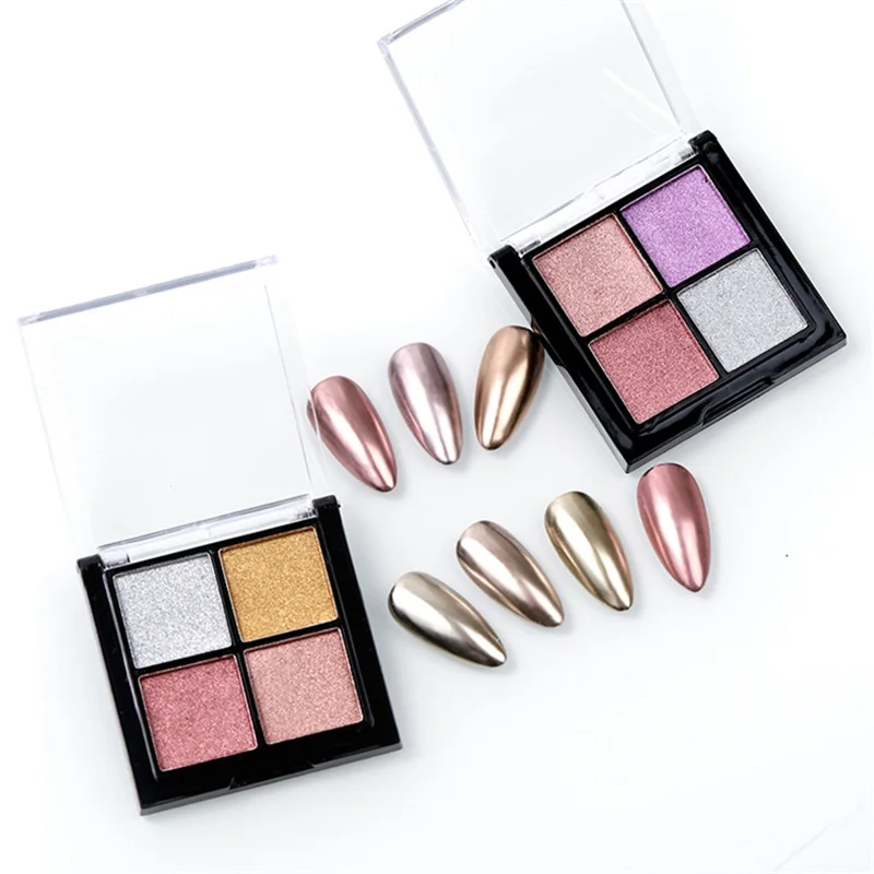 

Solid Magic Mirror Nail Art Glitter Powder Holographic Laser Chrome Nails Pigments Dust Gel Decorations Manicure Tool