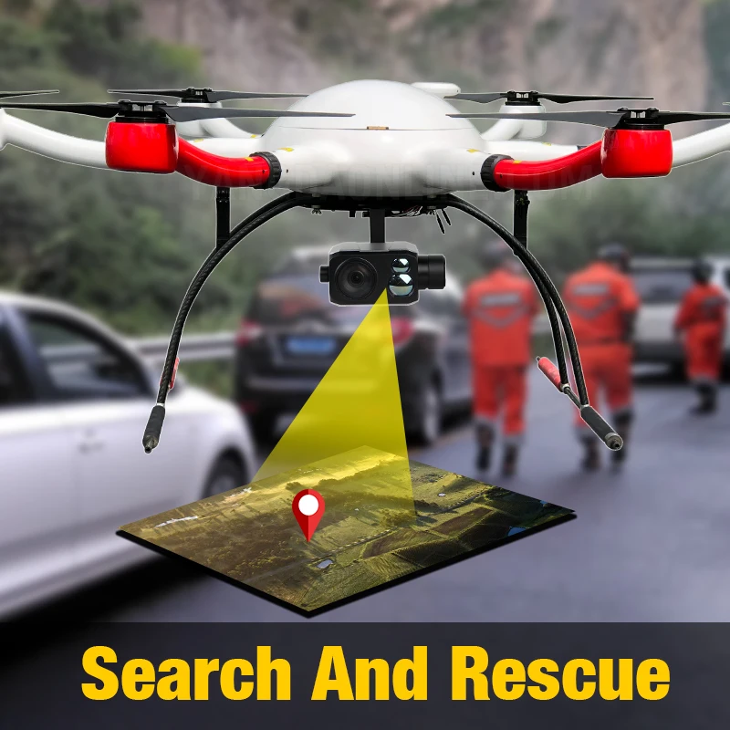 Камера с 30 кратным оптическим зумом Дрон отслеживанием gps координат измерение