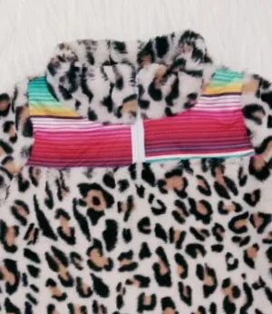 Детское индивидуальное Современное пальто с леопардовым принтом для маленьких