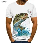 3d футболка с принтом рыбы с животным принтом для мужчин футболка с принтом волны футболки Повседневная забавная футболка с принтом Футболки с коротким рукавом Новый стиль с О-образным вырезом