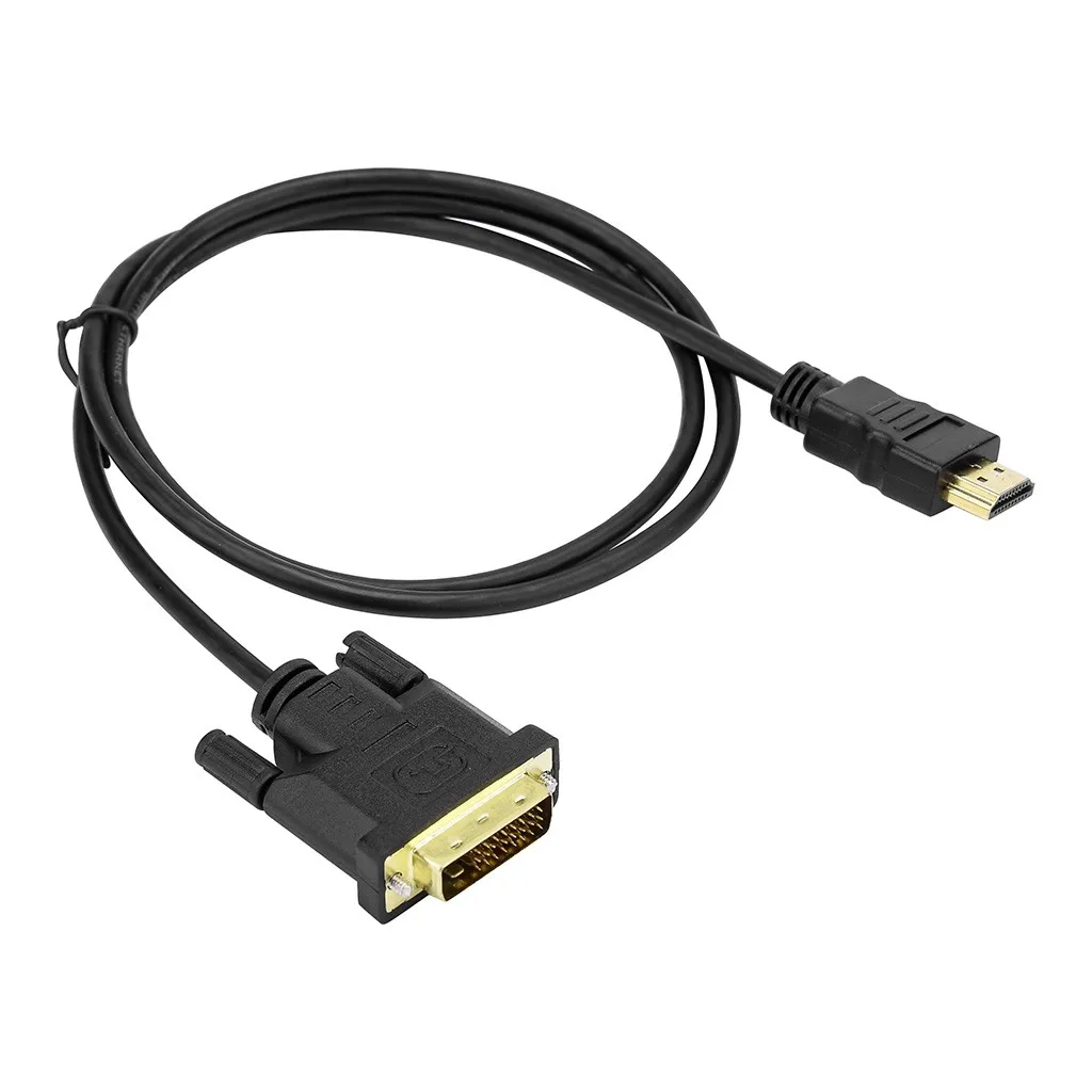 1 м ультратонкий кабель HDMI-DVI-HDMI FULL HD высокоскоростной Прямая поставка |