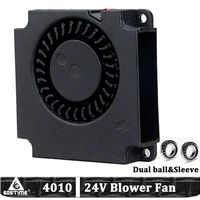 2pcs gdstime 40mm turbine fan 24v 4010 printer cooling accessories blower dc fan radial dual ball bearing fans 40x40x10mm