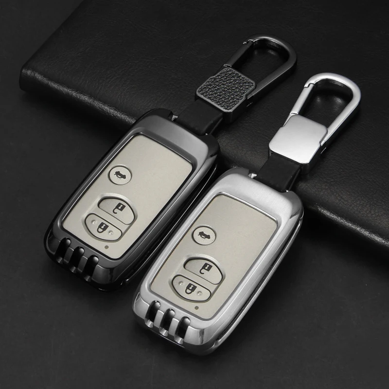 

Чехол для автомобильных ключей, чехол для ключей из высококачественного цинкового сплава для Toyota ready rav4 COROLLA PRADO Highlander Avalon Camry, автомобильные ...