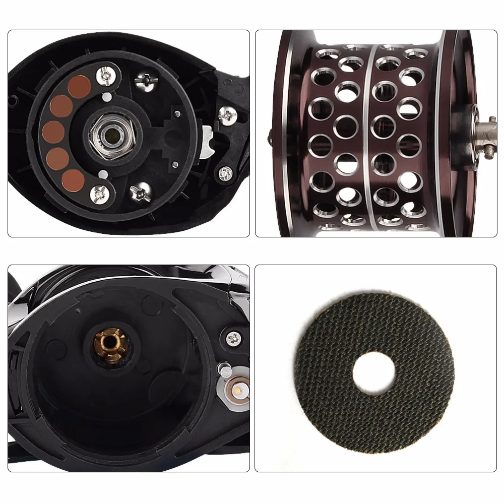 Розовое дерево Горячая зимняя рыбалка кастинговое удилище и катушка Combo (2 шт.) 6