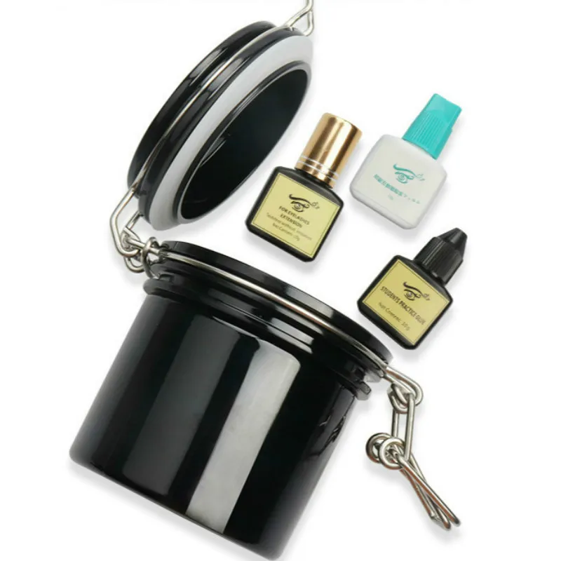 

Eyelash Glue Storage Tank Individual Adhesive Stand Eyelash Extension Activated Sealed Storage Jar Container Makeup Tool