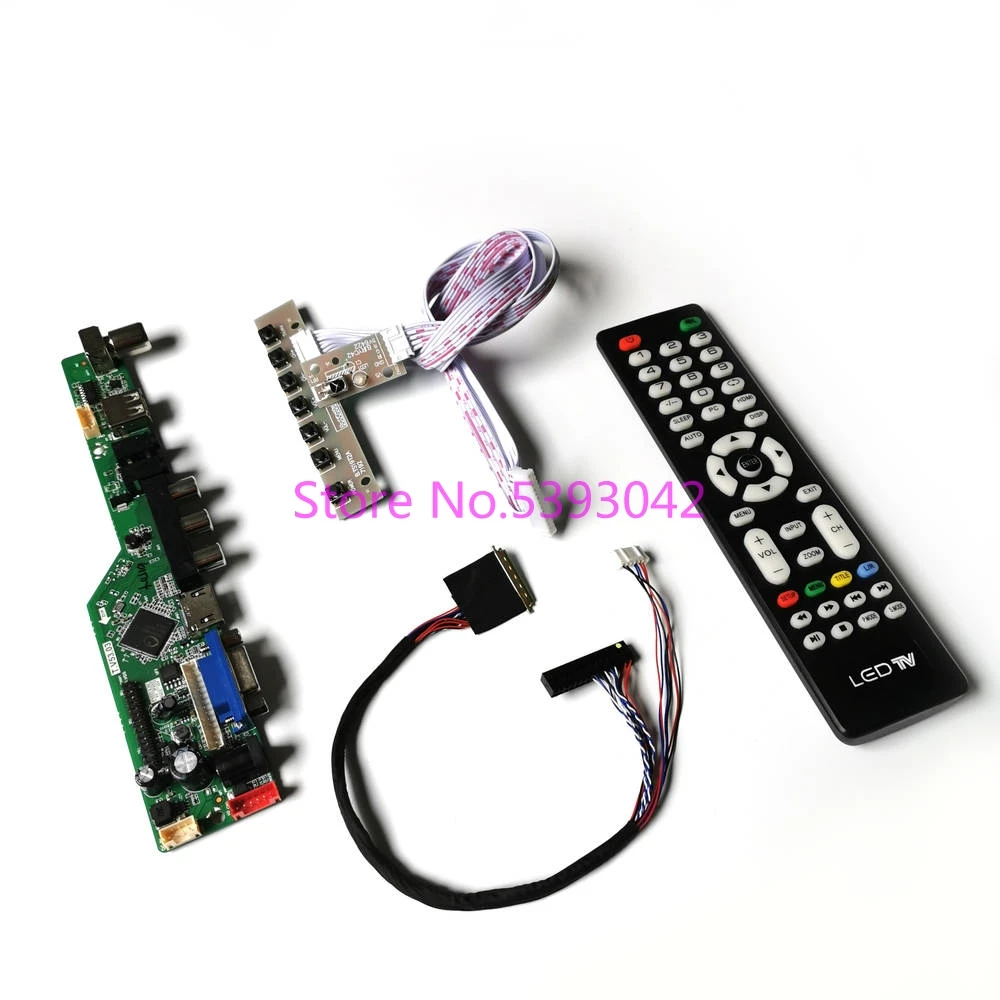 

KIT Fit LP156WD1 (TL)(A1)/(TL)(A2)/(TL)(B1)/(TL)(B2)/(TL)(B3) 40Pin LVDS VGA+USB LCD Remote 1600*900 TV Control Drive Board