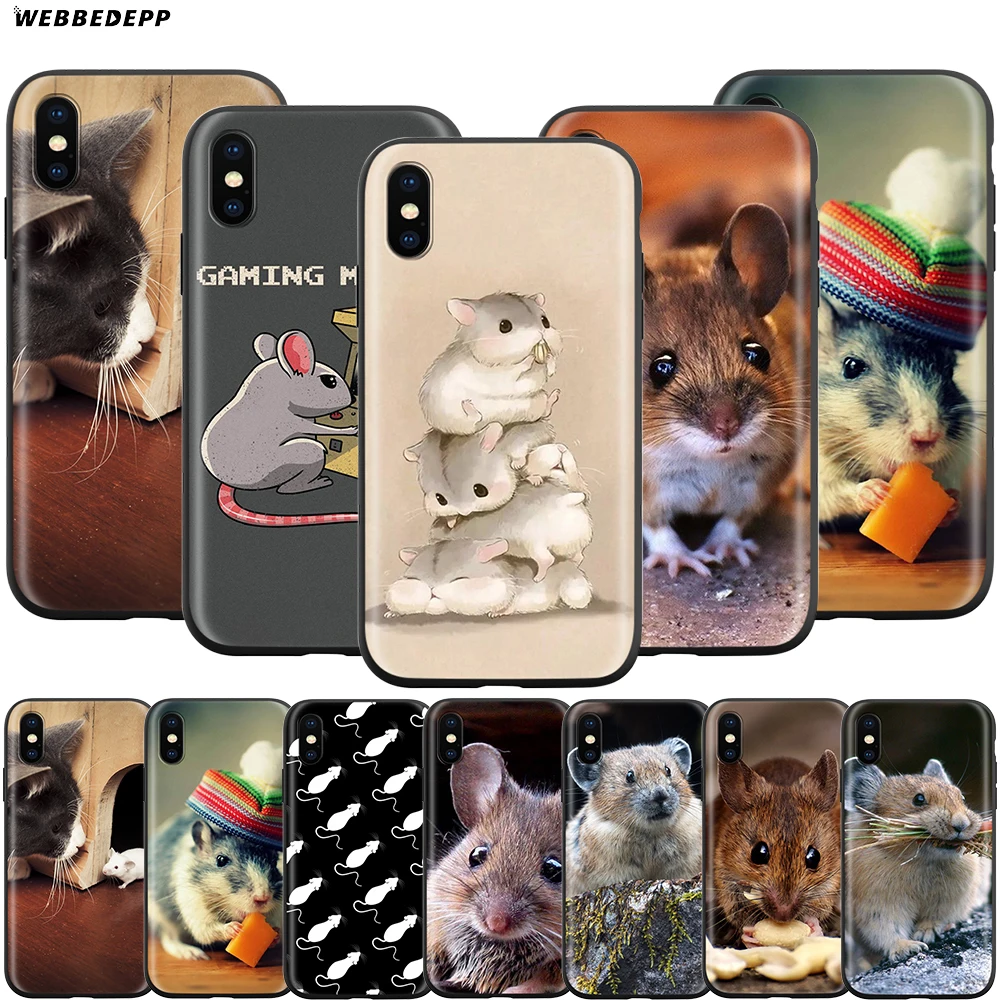 Webbedepp милый чехол с мышью для Apple iPhone 12 Mini 11 Pro XS Max XR X 8 7 6 6S Plus 5 5S SE | Мобильные
