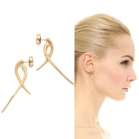 hot sale brand punk gold stud earring new fashion jewelry star earrings for women