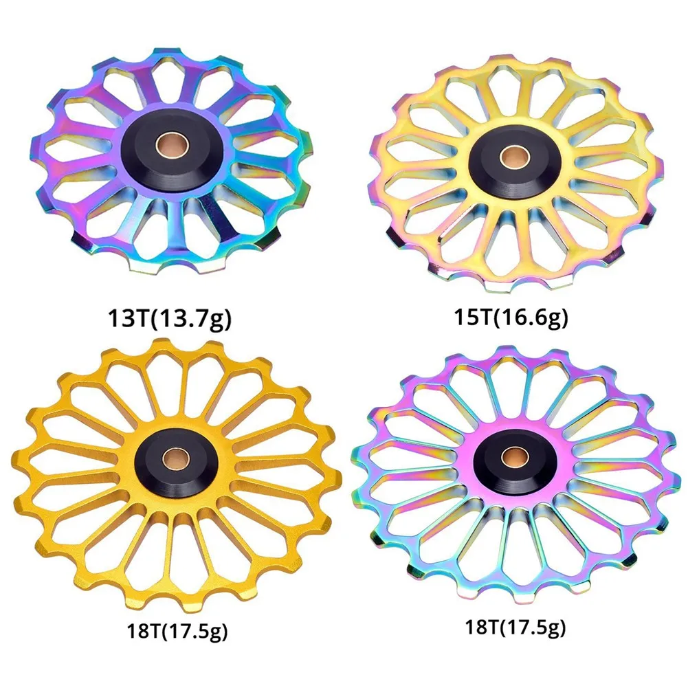 

MTB Bike Rear Derailleur Replacement Part Bicycle Guide Roller Pulley Jockey Wheel 13/15/17/18T All-ceramic Bearing Shaft Accs