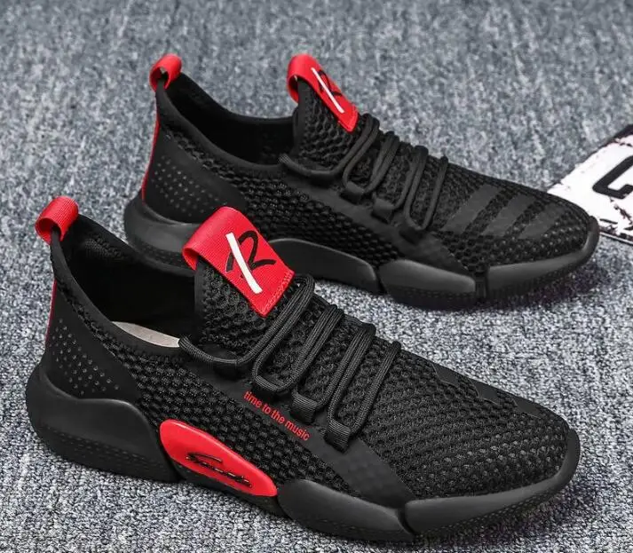

2021 summer new men's shoes breathable casual shoes Korean fashion trendy sports running shoes