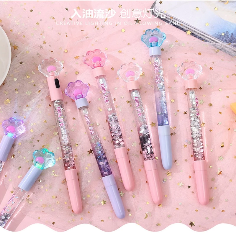 Милая гелевая ручка с кошачьими крапанами 0 5 мм|Шариковые ручки| |