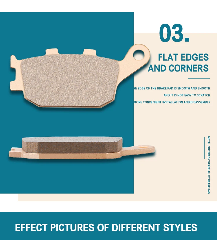 Мотоцикл металла спекания спереди и сзади тормозные колодки для KAWASAKI ER6N ER6F Z650