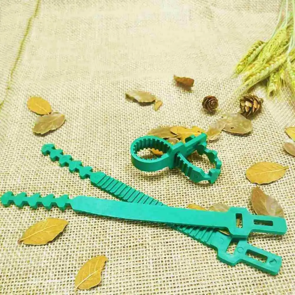 Plastic 10Pcs Durable Climbing Plants Tree Ties Portable Fixing Buckle Labor-saving for Shrubs | Дом и сад