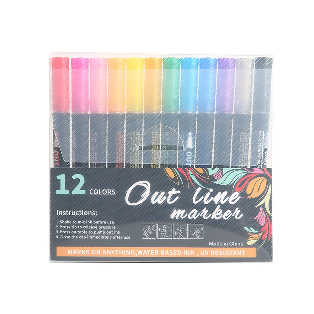 12 маркер для белой доски подсветки Краски ing комплект камни гальки Стекло на