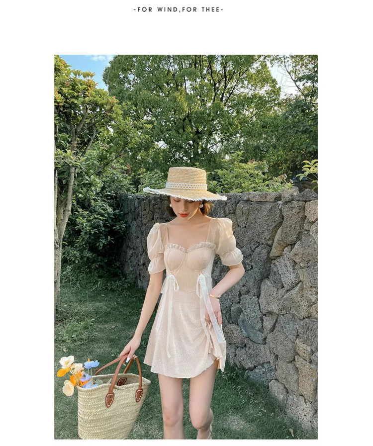 Летние костюмы для плавания платье Triquinis Badpak одежда подростков женское цельное