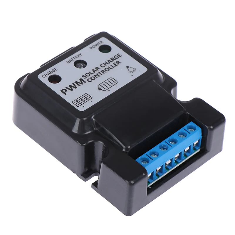 1Pc 6V 12V 10A Auto Solar Panel Charge Controller Battery Charger Regulator PWM