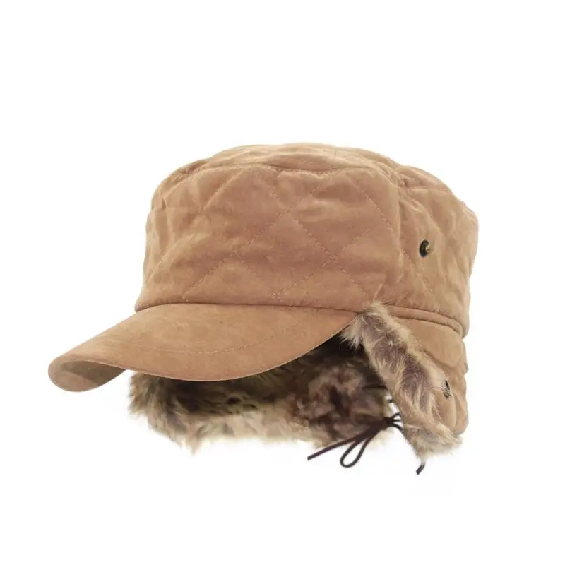 Зимняя теплая шапка Lei Feng мужская для холодной погоды Женская Толстая шерстяная с