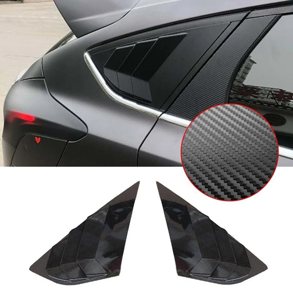 

Automotive rear window side louver, Ford Focus st RS MK3 hatchback ventilation accessories, carbon fiber style