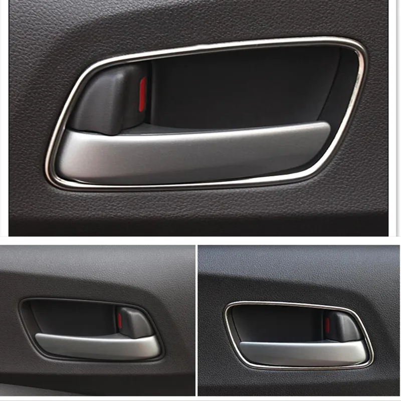 

FOR 2012-17 HONDA CRV CR-V ACCESSORIES Stainless Steel Inner Door Handle Cover Inside Door Protector Trim