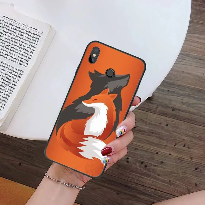 

Cute animal fox art cute Phone Case For Xiaomi redmi 9 9a 8 8a note 10 9 9s 8 8t 7 pro max mi 9 9t 10 pro coque