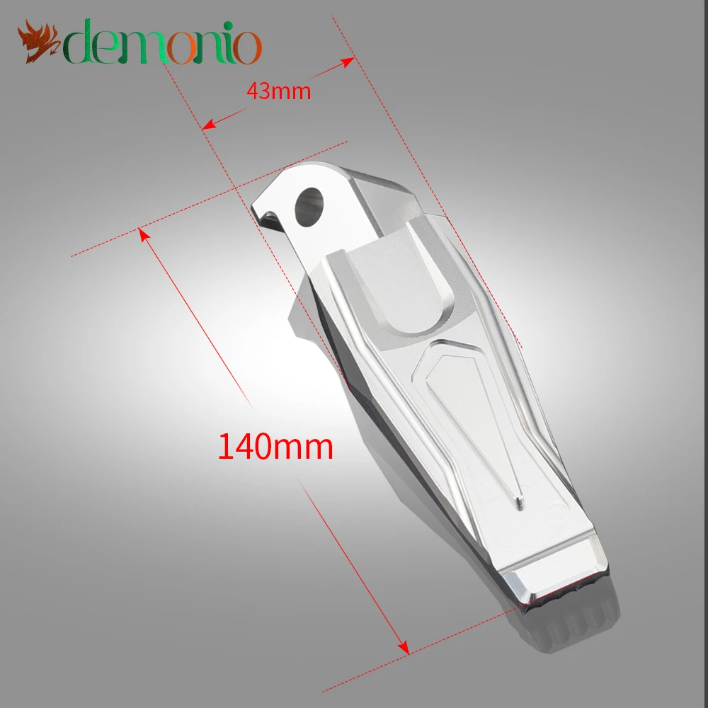 

Motorcycle Footrests Rear Passenger Foot Peg With Logo MT-07 For Yamaha MT07 MT-07 MT 07 2015 2016 2017 2018 2019 mt07 15-19