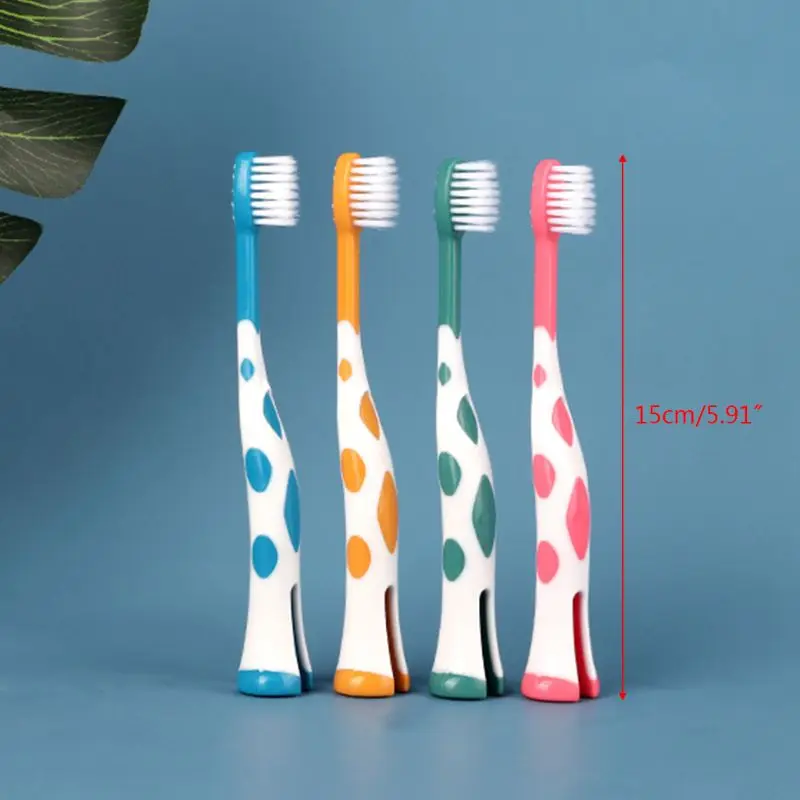 

4 Pcs Cute Cartoon Baby Teeth Care Toothbrush Super Fine Soft Children Toothbrushes