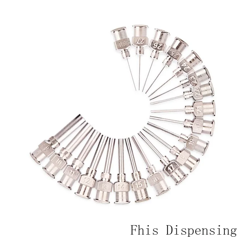 Металлическая дозирующая игла s. S с тупым наконечником длина трубки 0 5 дюйма 8 г ~ 30