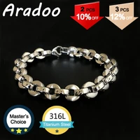 aradoo clasp bracelet stainless steel bracelet holiday gift for bracelet koreamens bracelet metal bracelet