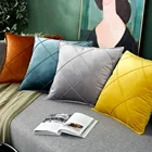 Новый роскошный чехол для подушки в клетку с художественной вышивкой, желтого, синего, розового цвета, наволочка для подушки, декоративная подушка для дивана для дома