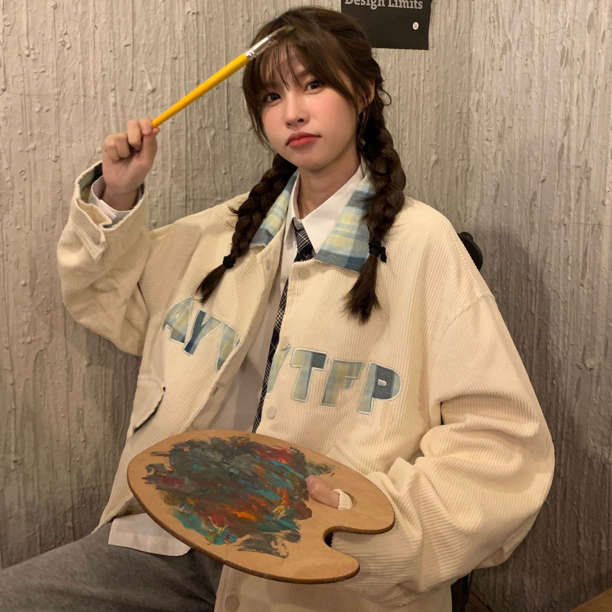 Куртка женская оверсайз Модный тонкий спортивный свободный пиджак в стиле